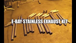 STAINLESS STEEL EBAY EXHAUST UFIT KIT INSTALL  Project Hank Part 3