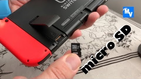 How to put in a Micro SD card in your Switch
