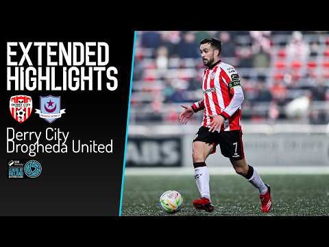 EXTENDED HIGHLIGHTS | Derry City 2-2 Drogheda United | MPD — football highlights