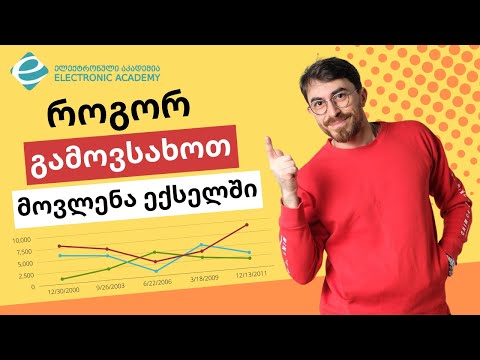 როგორ გამოვსახოთ მოვლენა ექსელში დიაგრამაზე