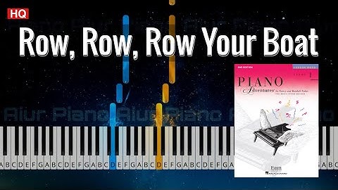 Row, Row, Row Your Boat | Piano Adventures Level 1 Lesson Book