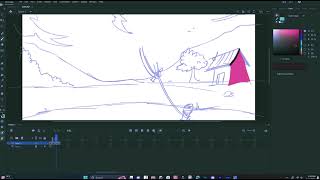 Create 2d Animated scene in Adobe Animate CC 2022 with AI tools