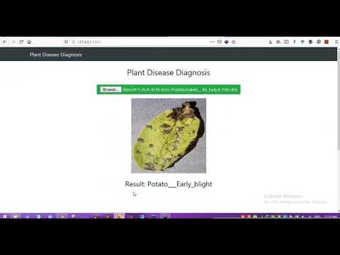 Plant Disease Diagnosis Web App Using Python and Tensorflow 2