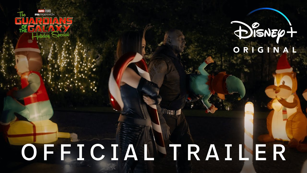 Trailer For Marvel “Guardians Of The Galaxy Holiday Special” Featuring Dave Bautista