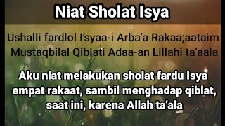 Niat sholat isya