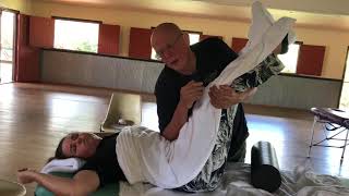 Abdominal Mage And Isted Abdominal Breathing. Naturopath Brandon Raynor Demonstrates.