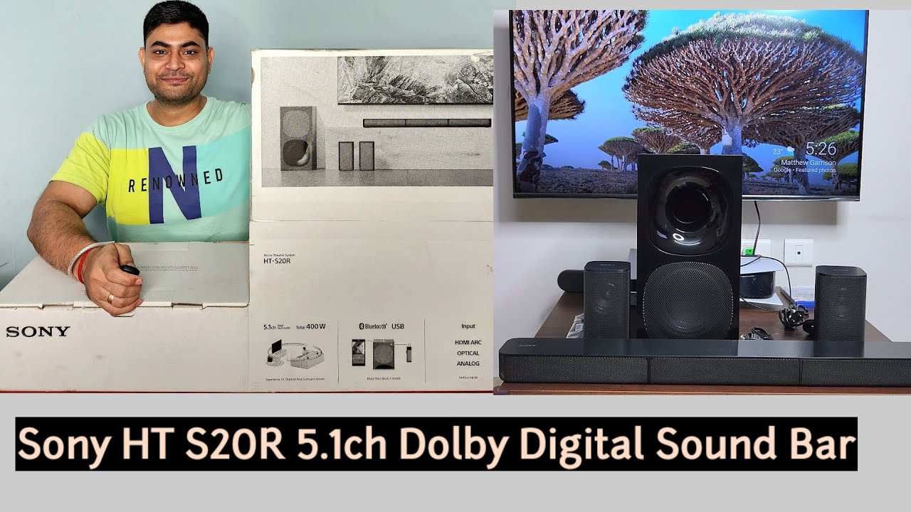 Sony HT S20R Unboxing & Audio Test. | Best Sound Bar Under 15k. - YouTube