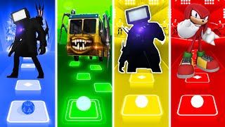 Titan TV Man Vs Bus Eater Vs TvMan Titan Vs Knuckles - Tiles Hop EDM Rush!