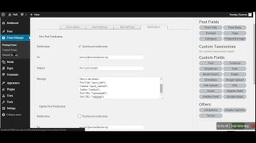 Forms Management System - Posting Forms Notification And Contact Forms Settings In Depth