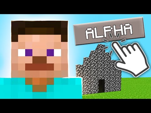 I Tried To Beat The Oldest Version of Minecraft