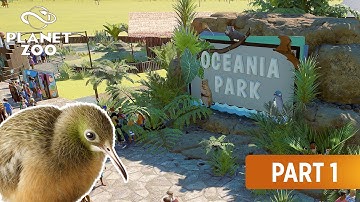 Oceania Park Part 1 | Brown Kiwi | Speed Build in Franchise Mode | Planet Zoo
