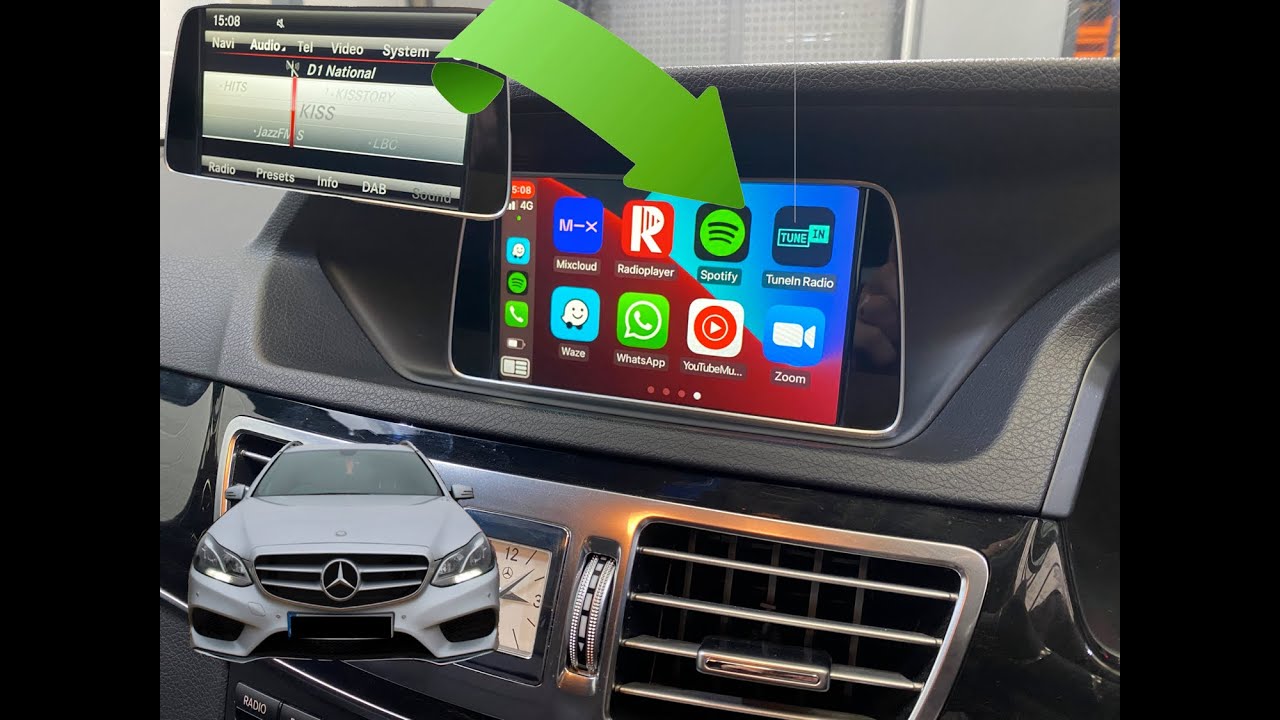 Mercedes E350 w212 Apple carplay integration Phace Installations YouTube