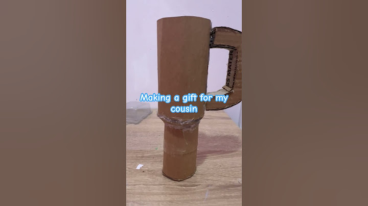 Cousins birthday gift (cardboard Stanley cup with paper flowers I made)#diy #gift #cute #cousins