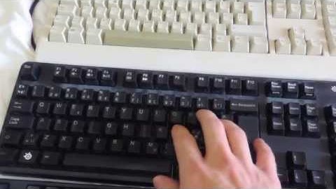 Keyboard sound comparison