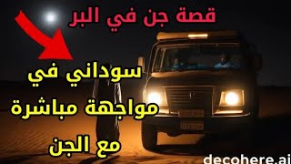 قصص جن حقيقية - سائق سوداني في مواجهة مباشرة مع الجن في منطقة برية قرب الصمان
