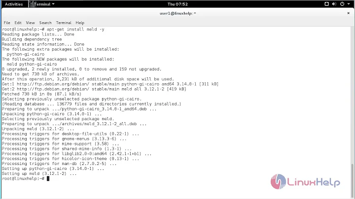 How To Install Meld on Debian 8.6
