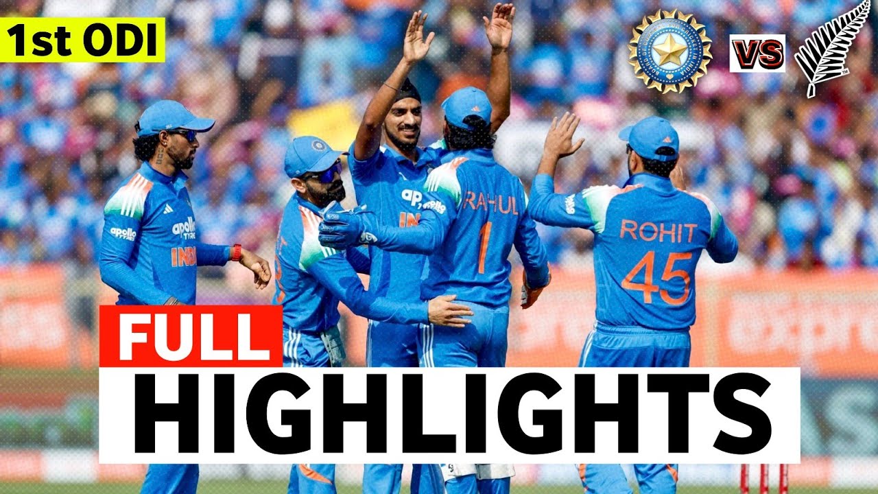 India vs New Zealand 1st ODI Cricket Match Full Highlights | India vs ...