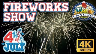 CELEBRATION, FL July 4th, 2024 Fireworks Show was AMAZING | Filmed from Celebration Hotel | 4K60FPS