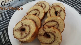 ফ্রাইপ্যানে চুলায় তৈরী ঝটপট সুইস রোল. Swiss Roll চুলায় এবং ওভেনে রেসিপি || Gaser Chulay Recipe