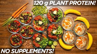 EASY HighProtein Vegan Meal Prep! (1,800 Calories)