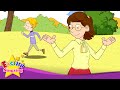 What is he doing? He is running. (Present progressive) - Rap for Kids - English song with lyrics