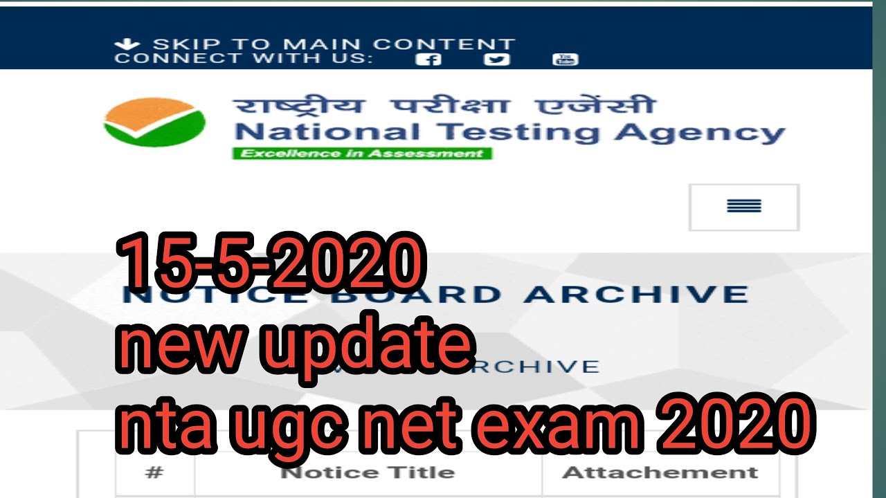 NTA UGC NET 2020 :  new date | ugc net date |