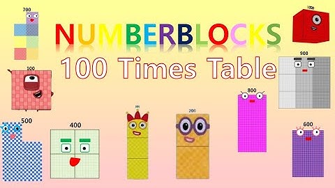 LEARN 100 TIMES TABLE - NUMBLY STUDY (with numberblocks) | MULTIPLICATION | LEARN TO COUNT