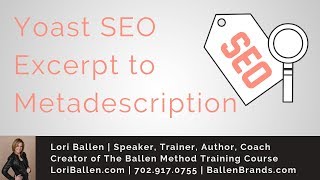 How To Use Yoast WordPress SEO To Fill The Metadescription From The Excerpt