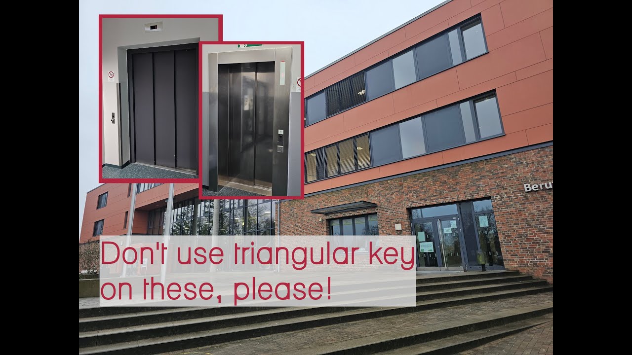 Tour! Elevators at vocational school of Pinneberg, Germany YouTube