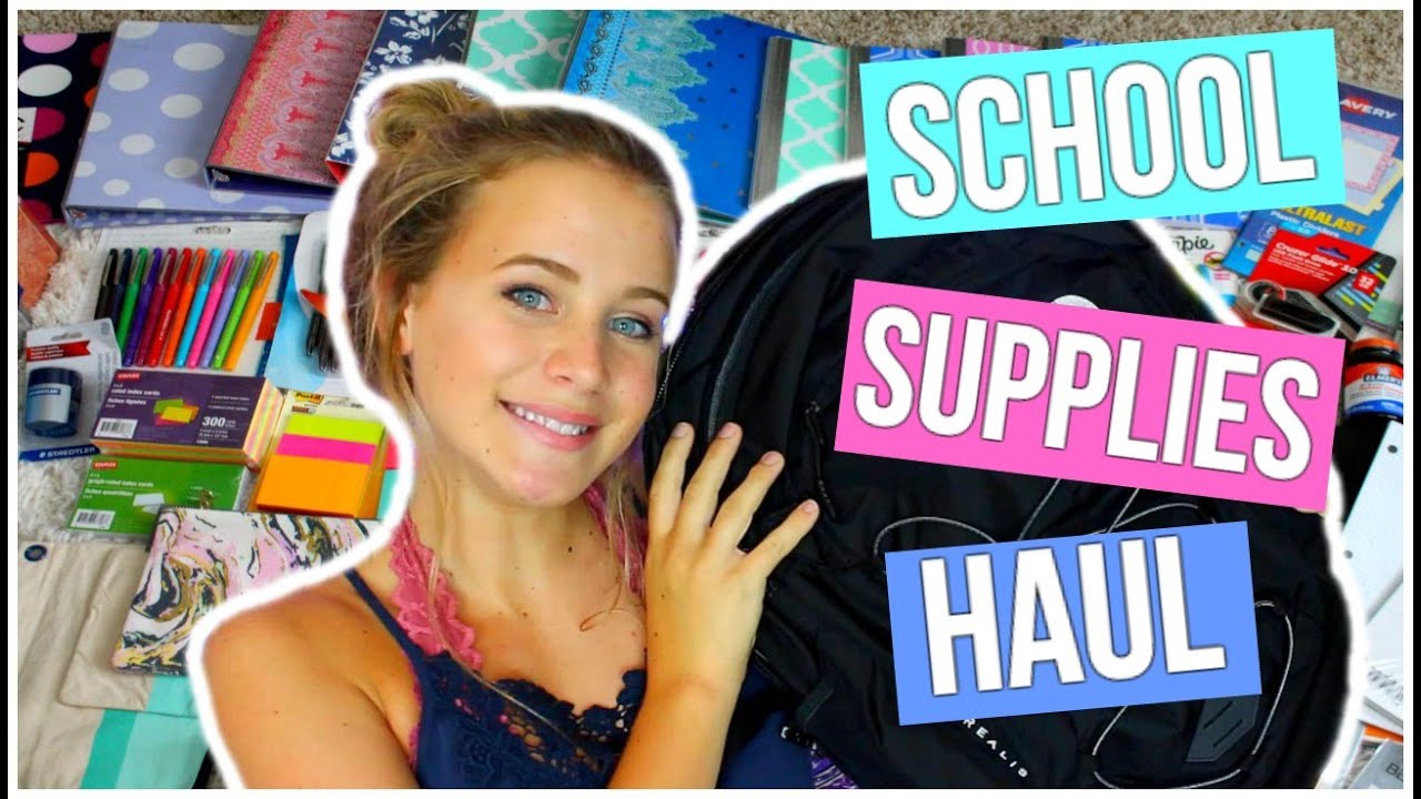 Back To School Supplies Haul 2016 || Brook Reece