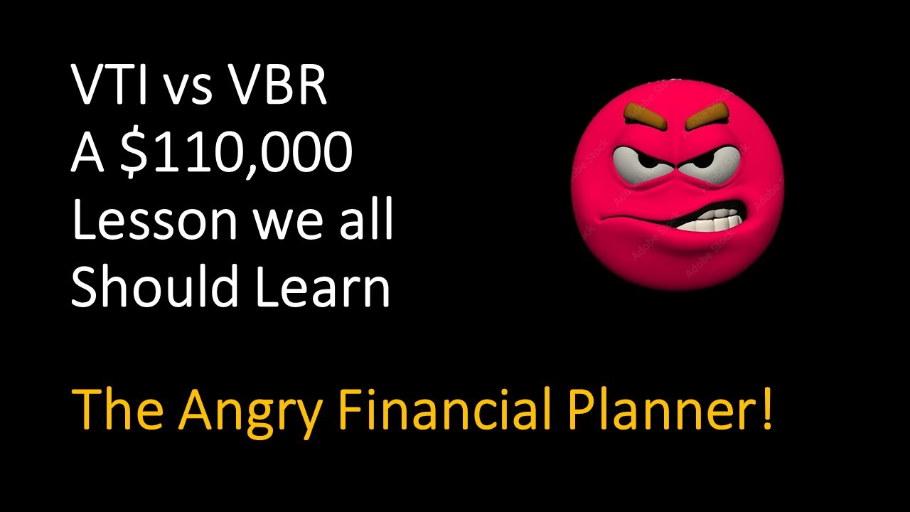 VTI vs Small Cap Value VBR.  What we can learn about the best in financial theory.