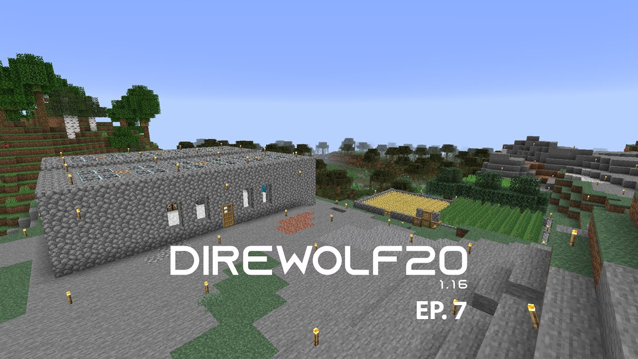 Direwolf20 1 16 Modpack Ep 7 Minecraft Industrial Foregoing Tree Farm Youtube