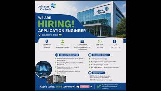 Johnson Controls Hiring 2026 🔥 | Application Engineer Jobs Bangalore | HVAC BMS PLC Jobs
