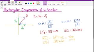 Vectors Part 12 - Rectangular Components of a Vector - MCV4U Gr 12 Calculus Vectors Lesson 5 Rectangular Vector Components