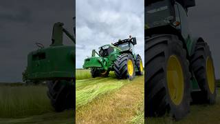 Mowing Grass John Deere Tractor CLAAS Discs
