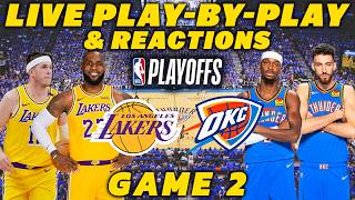 Los Angeles Lakers vs Oklahoma City Thunder Game 2 | Live Play-By-Play & Reactions screenshot 1