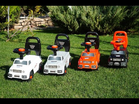 Каталка-толокар дитячий автомобіль Mercedes QX-5500-2-3, червоний, видео 1