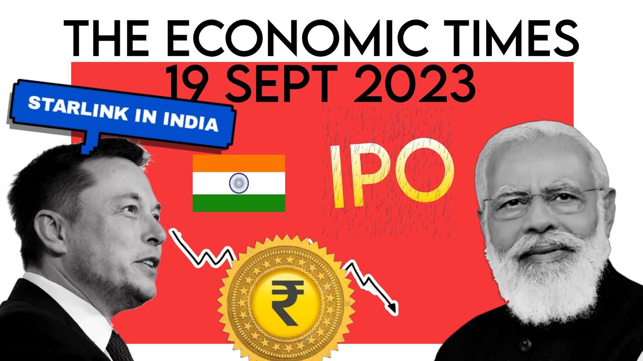 THE ECONOMIC TIMES DAILY NEWSPAPER ANALYSIS 19 SEPTEMBER 2023