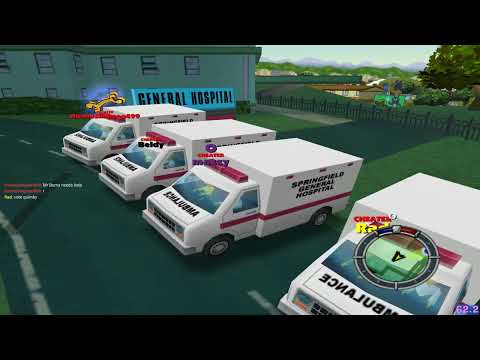 The Simpsons Hit & Run Multiplayer: Ambulance Racing