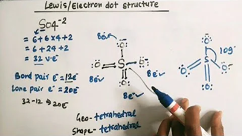 Lewis dot structure of so4-2 / draw electron dot structure of so4-2 (sulphate ion )