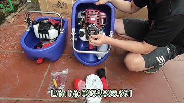 bơm xăng 4 thì dạng thuyền động cơ Gx35 tiết kiệm xăng