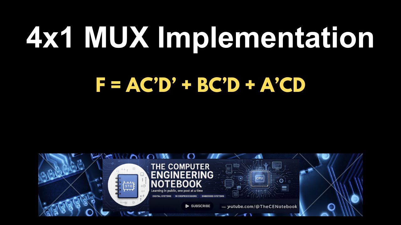 4×1 MUX Boolean Expression Implementation - YouTube