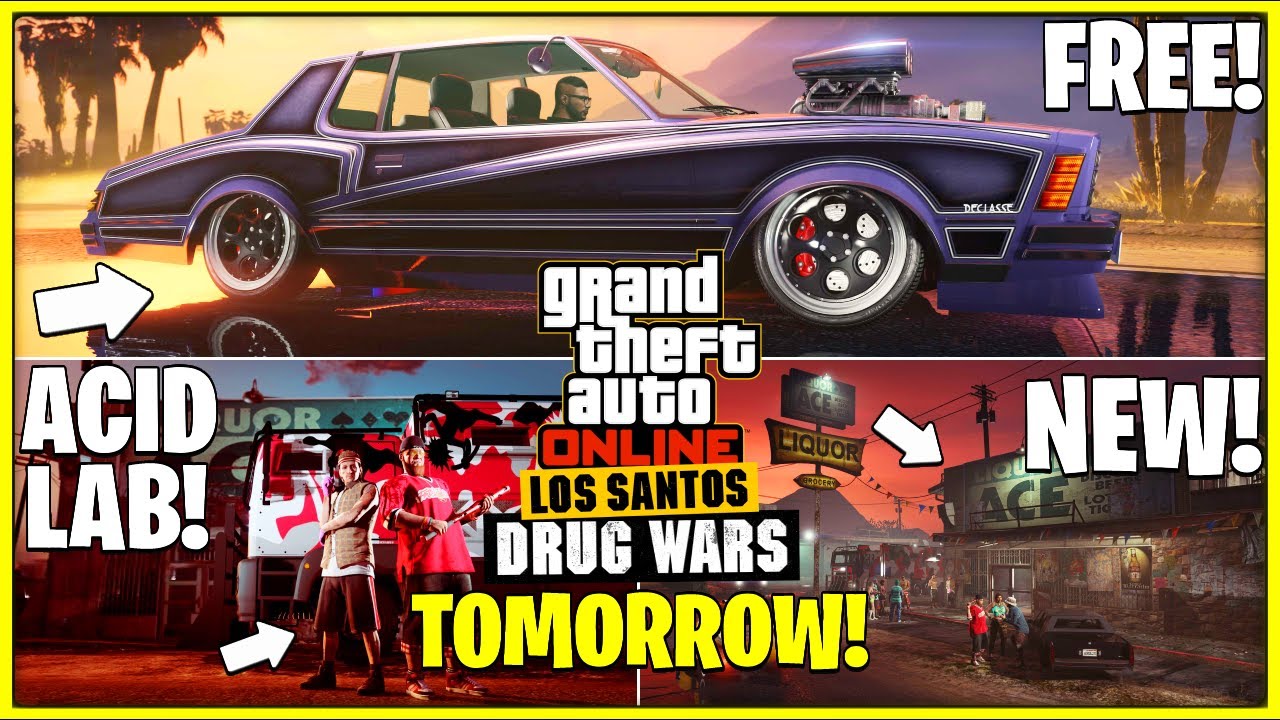 GTA Online LS Drug Wars DLC TOMORROW! RELEASE TIME, DOWNLOAD Size