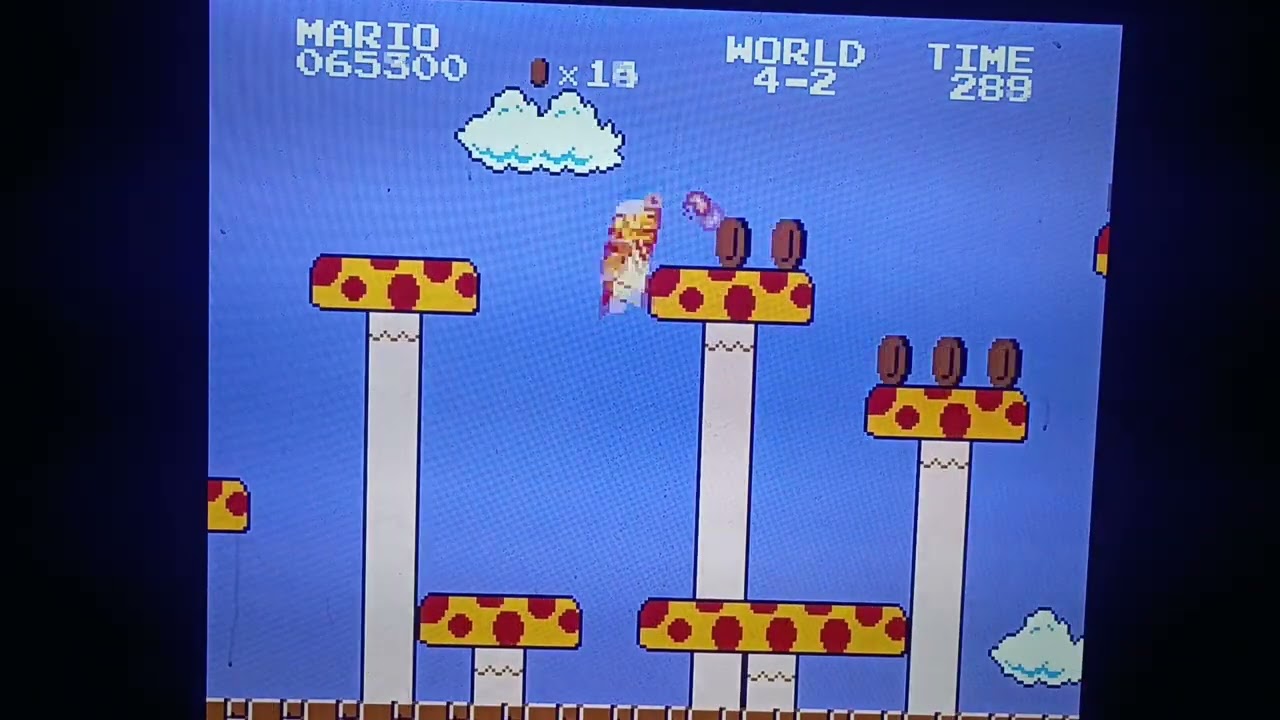 1986 Nintendo NES super Mario bros world four level two secret warp zone number 1 Sunday 01/04/2026