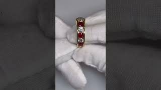 Mens Ruby and Diamond Statement Ring Profile