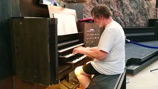 Good organ player at the Rock Church