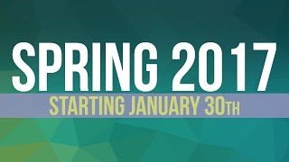 Apply Now for the Spring Semester!