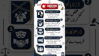 Pakistan Penal Code (PPC) Important Sections Explained in Urdu | PPC 302, 376, 420, 489-F, 34