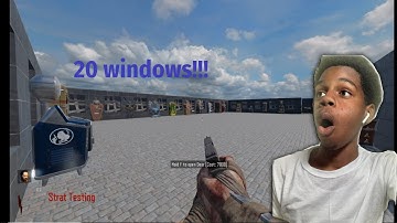 bo3 custom zombies (20 WINDOWS CHALLENGE) gameplay