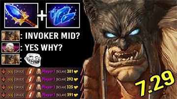 NEW CRAZY META 7.29 Scepter Beastmaster Counter Invoker Mid EZ Most Imba Damage Buff Axes WTF Dota 2